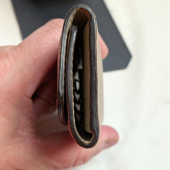 Louis Vuitton Beige Perforated Monogram Leather Key Ring - Picture 3 of 11